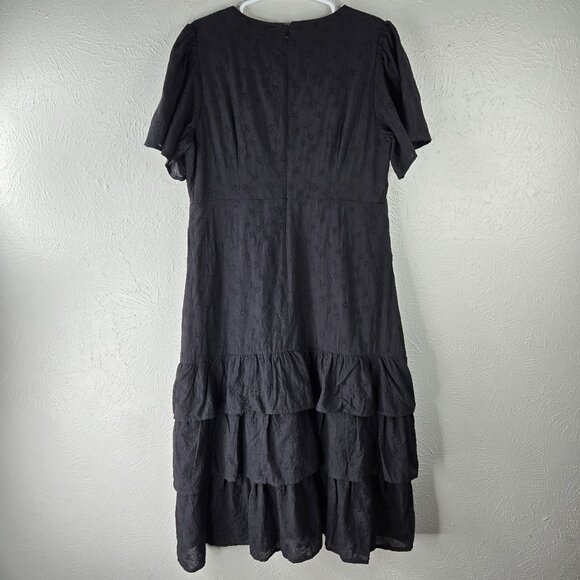 Justify Black Tiered Women's Dress - Picture 2 of 12